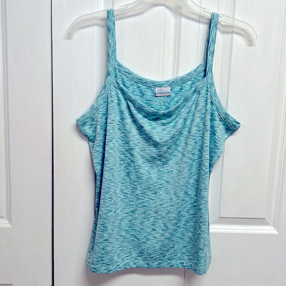 Columbia Blue Cascade Knit Tank Top Size XXL